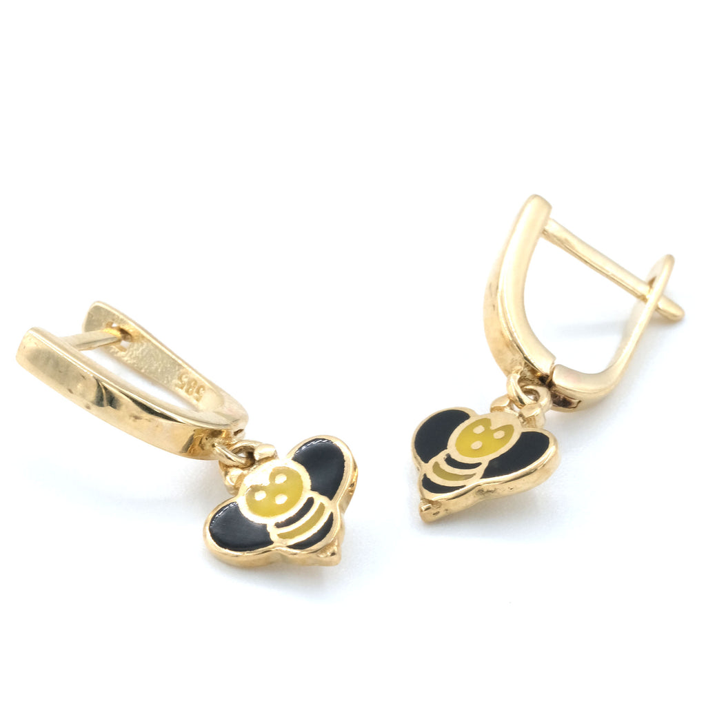 14 K Gold Figured Kids' Earrings