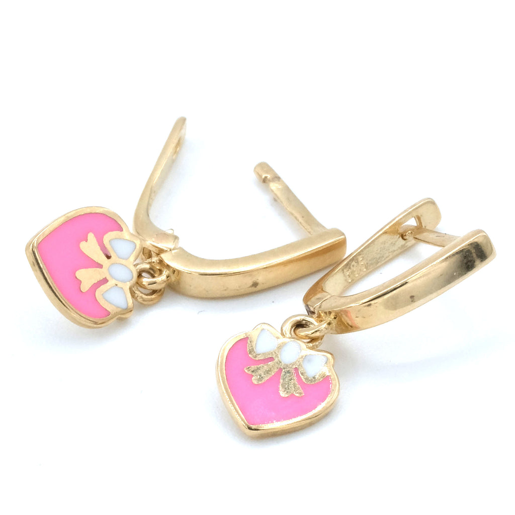 14 K Gold Figured Kids' Earrings