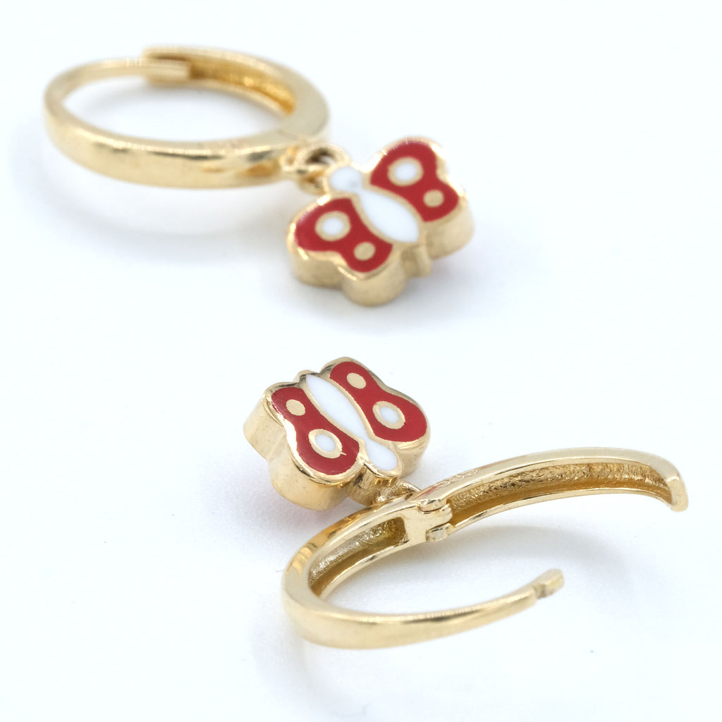 14 K Gold Figured Kids' Earrings