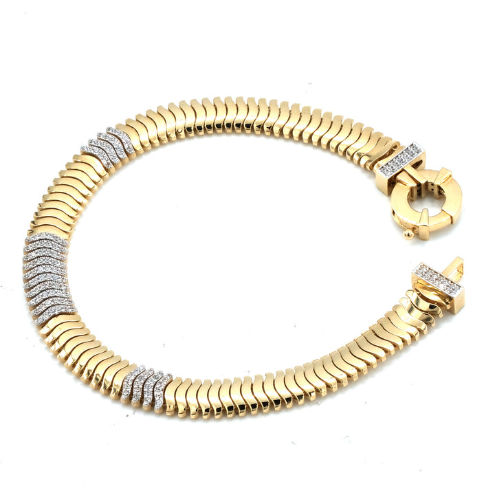 14 Ayar Kalın İtalyan Zincir Bileklik - Güzelse Çizgidendir.