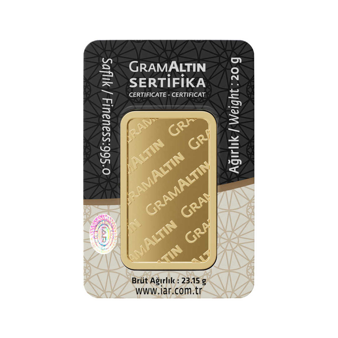 20 Gram 24 Ayar Gram Altın Altınçizgi