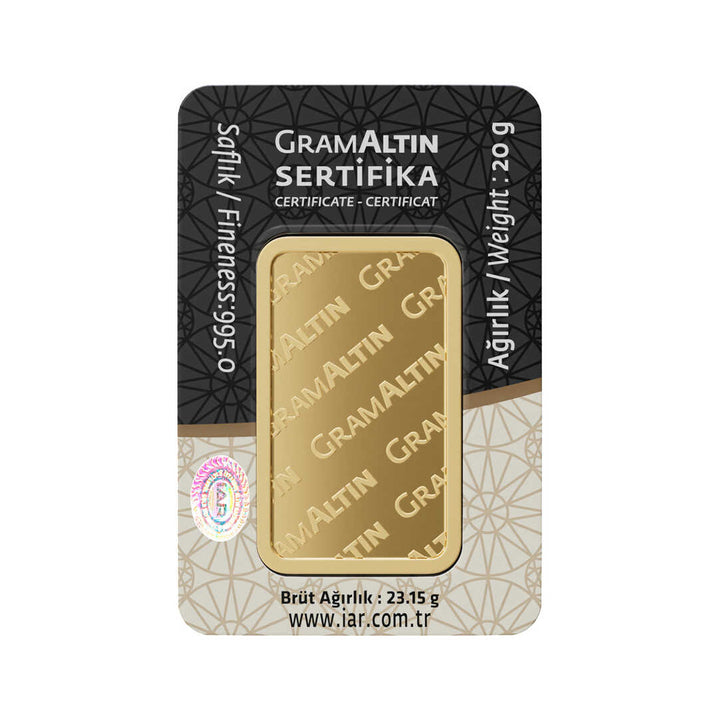 20 Gram 24 Ayar Gram Altın Altınçizgi