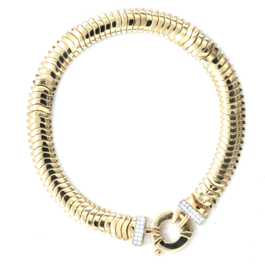 14 Ayar Kalın İtalyan Zincir Bileklik - Güzelse Çizgidendir.