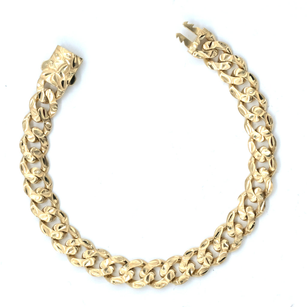 14 K Gourmette Kilitli Bracelet