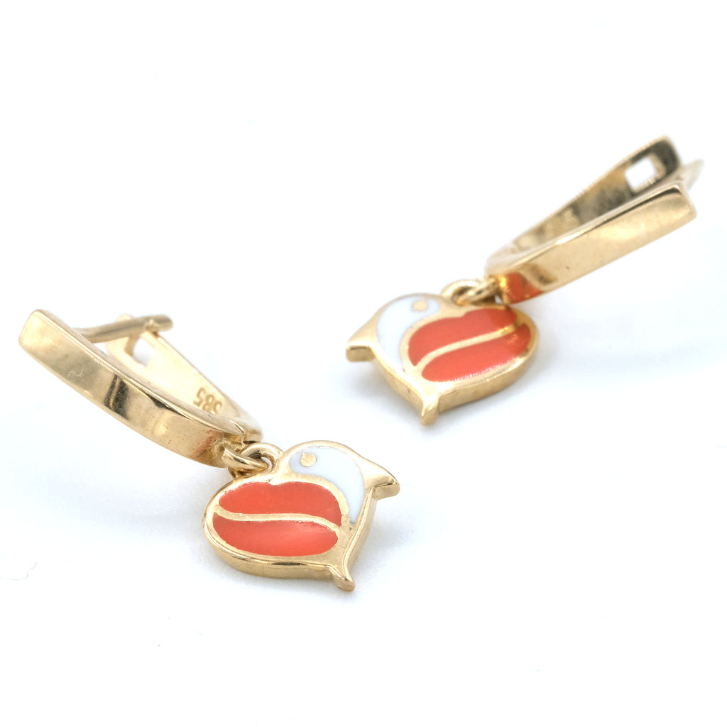14 K Gold Figured Kids' Earrings