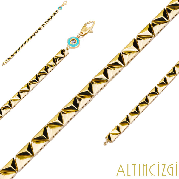 Tetrahedron Altın Bileklik