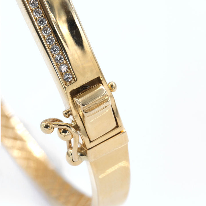 14 Ayar Kilitli Model Altın Bilezik – 14,34 Gram