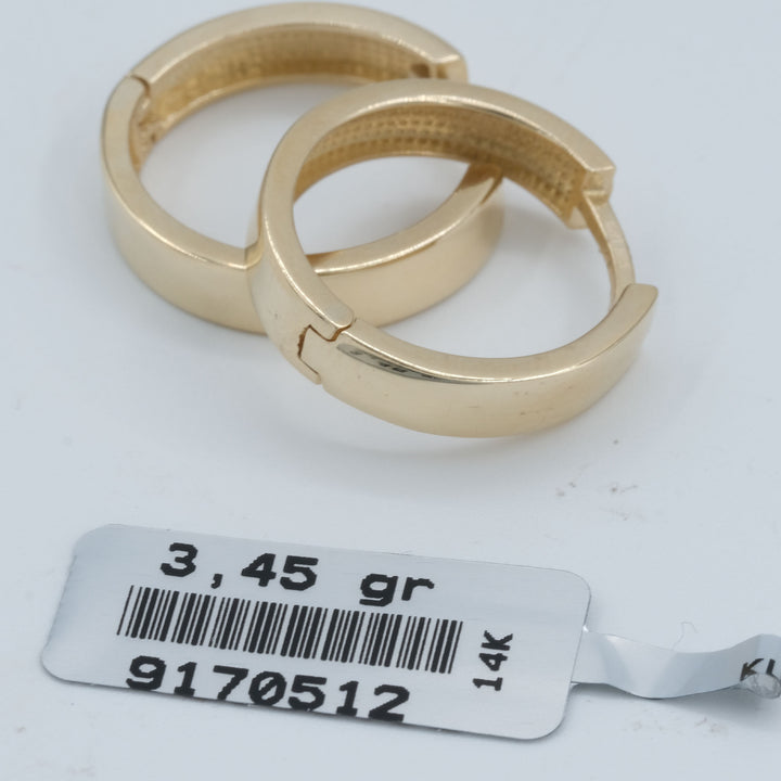 3,45 Gram 14 Ayar İtalyan Altın Küpe
