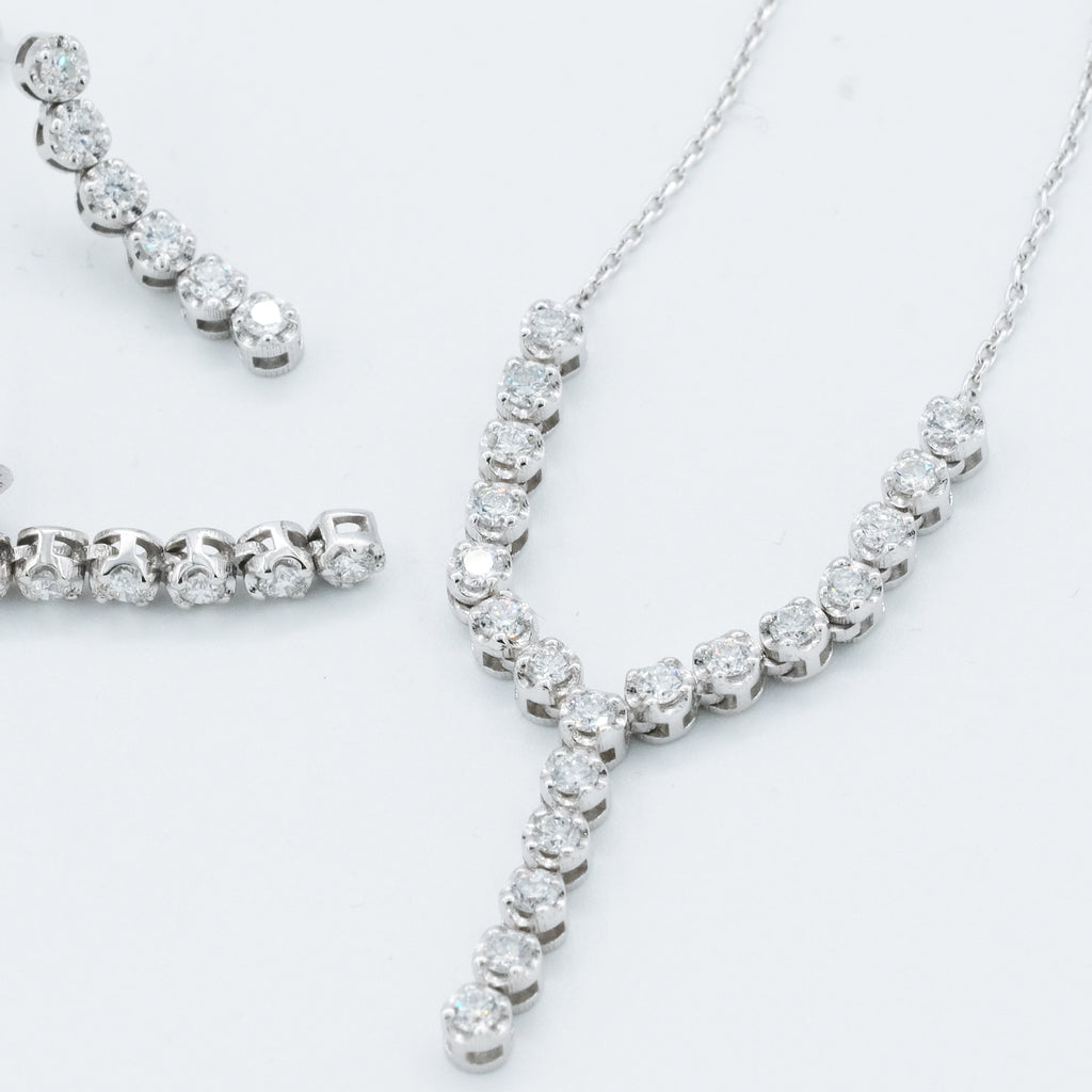 Row Stone-set Half Suyolu Necklace Set