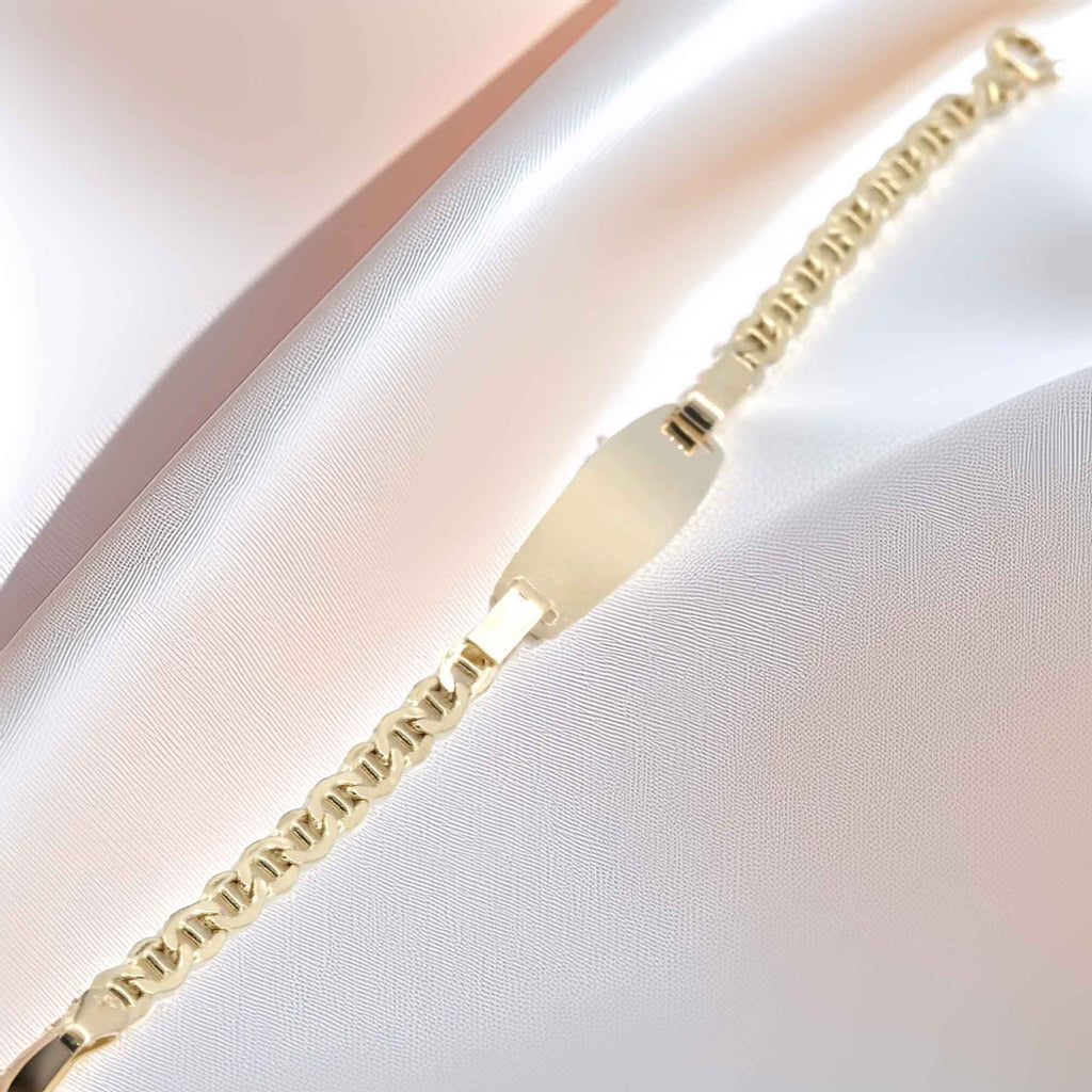 14 K Gold 3,90 g Plaque Kids' Bracelet Name