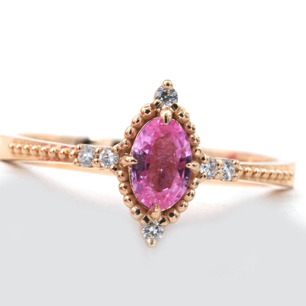 Diamond Ring 0,06 Carat 14 K Gold, 2,43 g, FG Color, SI Berraklık