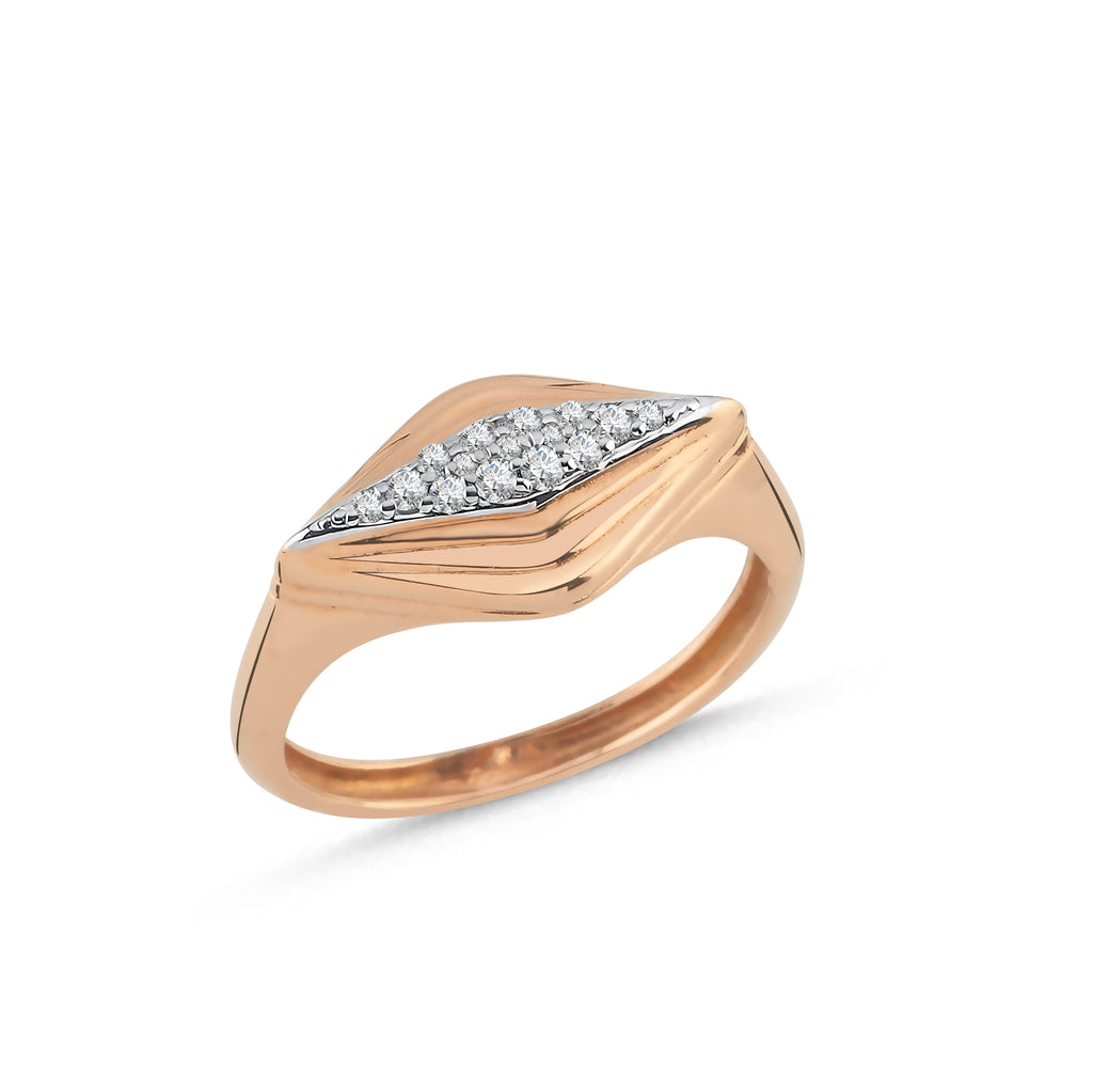 14 K Gold Diamond Ring