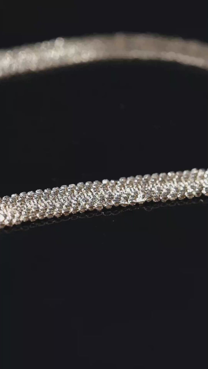 Altın Hasır "Mesh" Model Set – 2’li Kombin "Kolye & Bileklik"