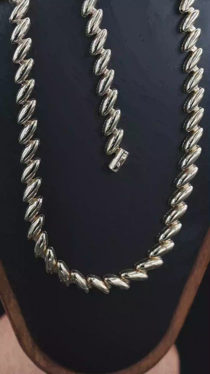 Oval Prizma Tasarım – 2’li Altın Set "Gerdanlık - Bileklik"