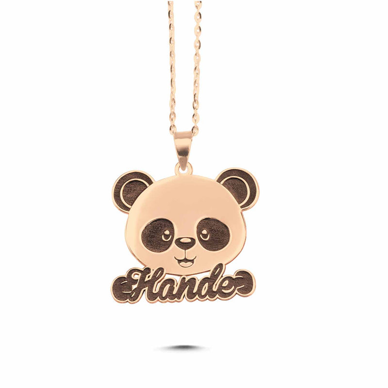 Panda İsim Kolyesi